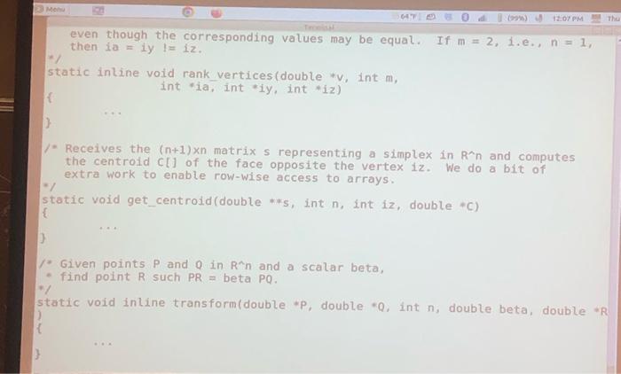 I need help in C programming language please. please | Chegg.com
