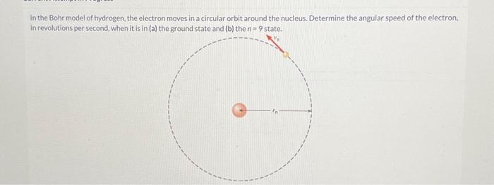 Solved In the Bohr model of hydrogen, the electron moves in | Chegg.com
