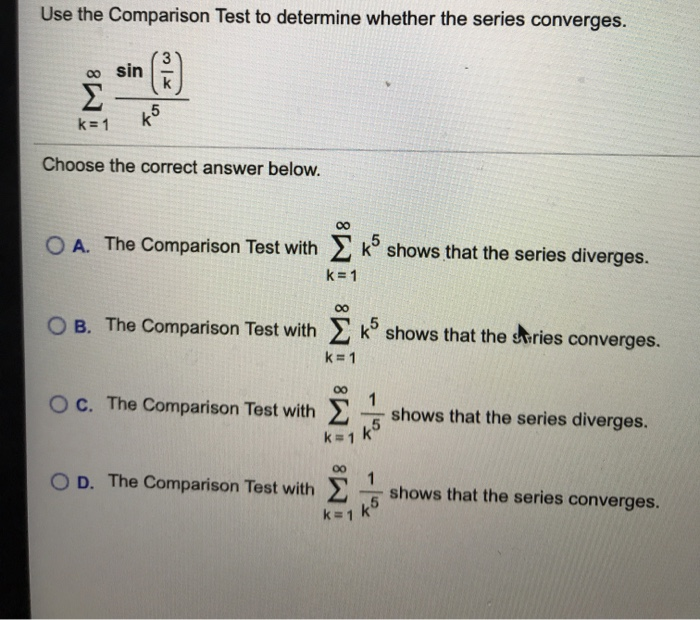 solved-use-the-comparison-test-to-determine-whether-the-chegg