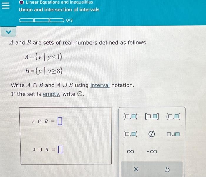 Solved A And B Are Sets Of Real Numbers Defined As Follows. | Chegg.com