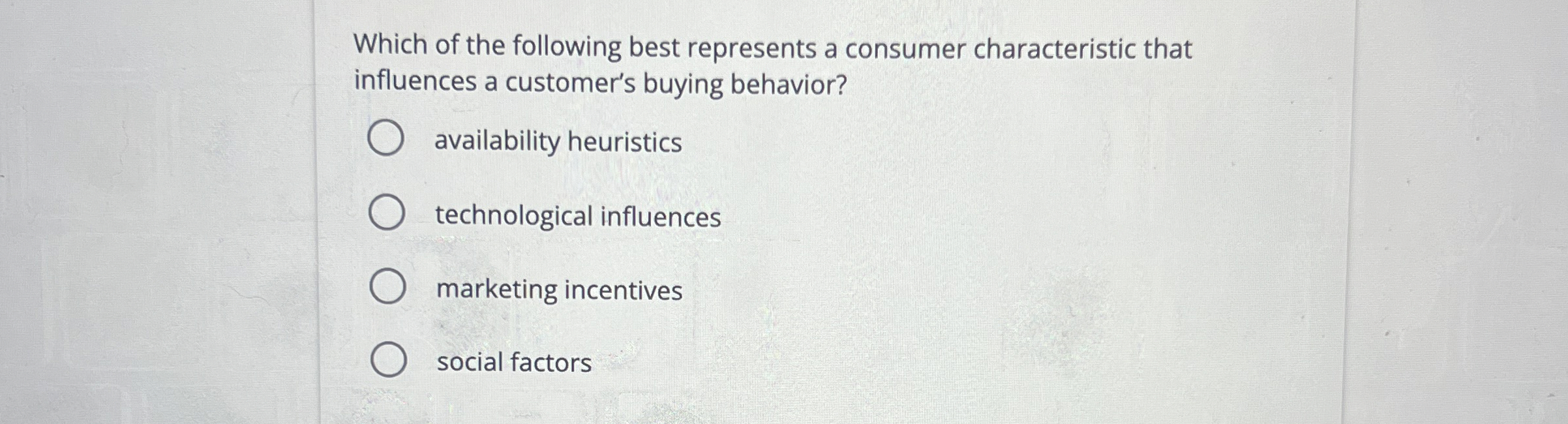 Solved Which of the following best represents a consumer | Chegg.com