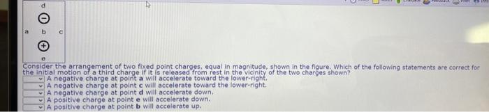 Solved - O - Consider The Arrangement Of Two Fixed Point 