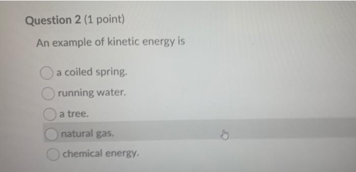 Solved Question 1 (1 point) Saved Which of the following is | Chegg.com