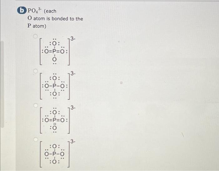Solved Choose Lewis structures for the following polyatomic | Chegg.com
