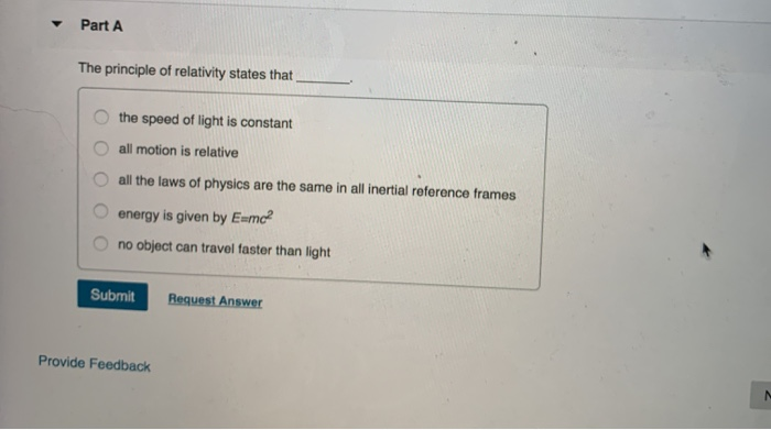 solved-part-a-the-principle-of-relativity-states-that-the-chegg