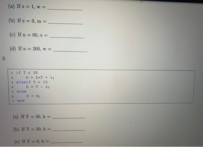 Solved Please help with problems 1-6 on this MatLab | Chegg.com