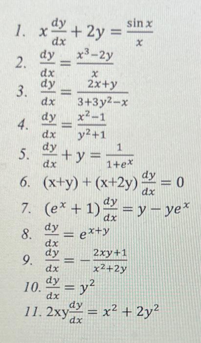 Solved How can u tell if a Differential Equation is Linear, | Chegg.com