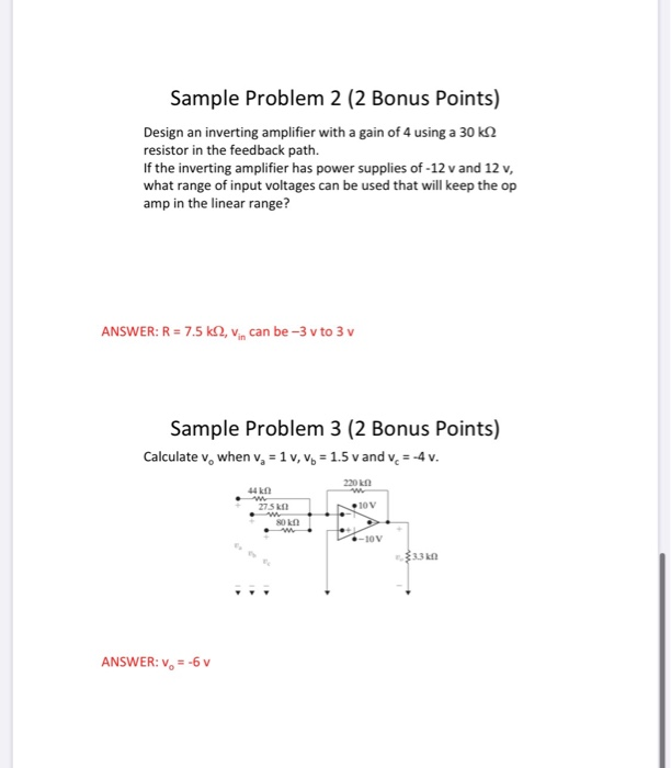 Solved Problem 2 (10 Points) For the circuit below, what is | Chegg.com