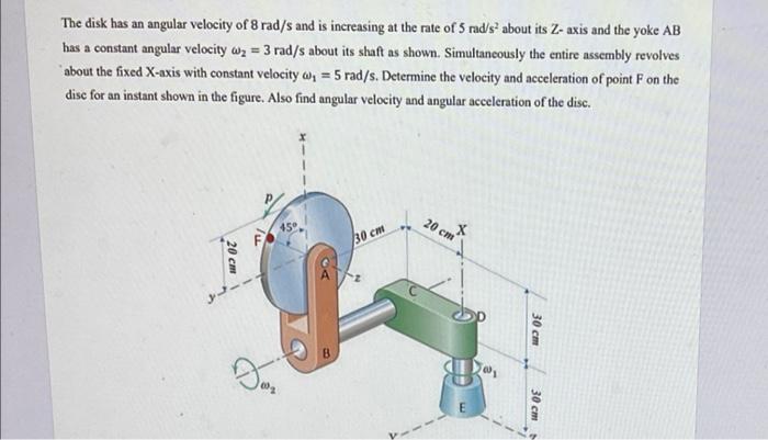 Solved The disk has an angular velocity of 8 rad/s and is | Chegg.com