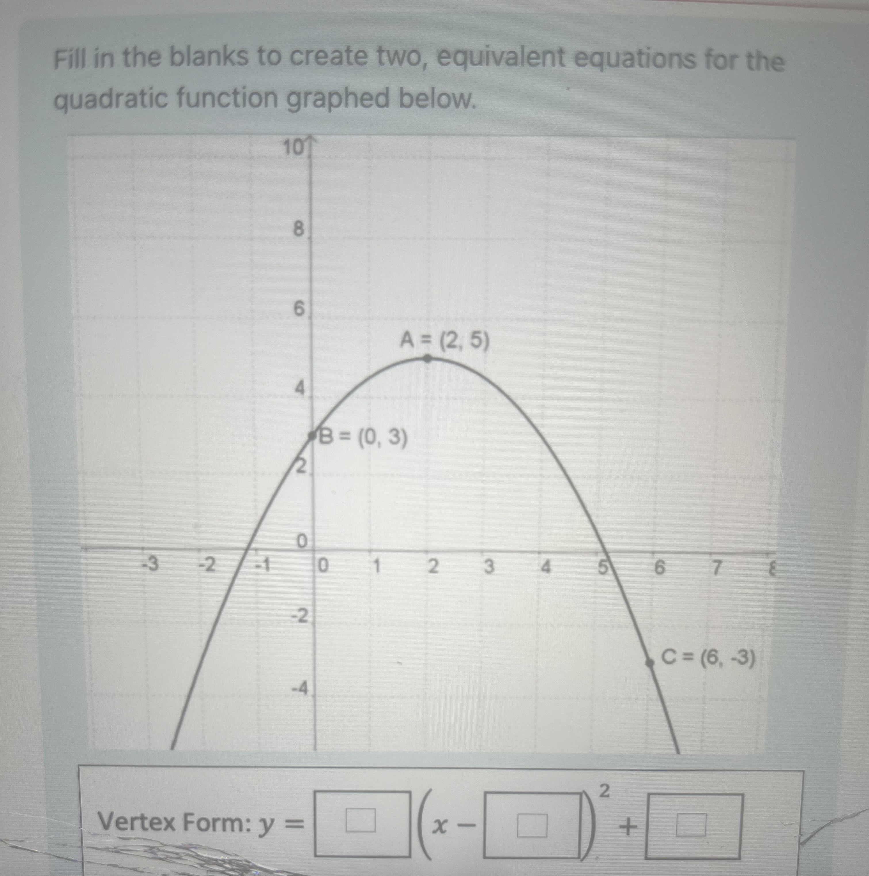 Solved Fill in the blanks to create two, equivalent | Chegg.com