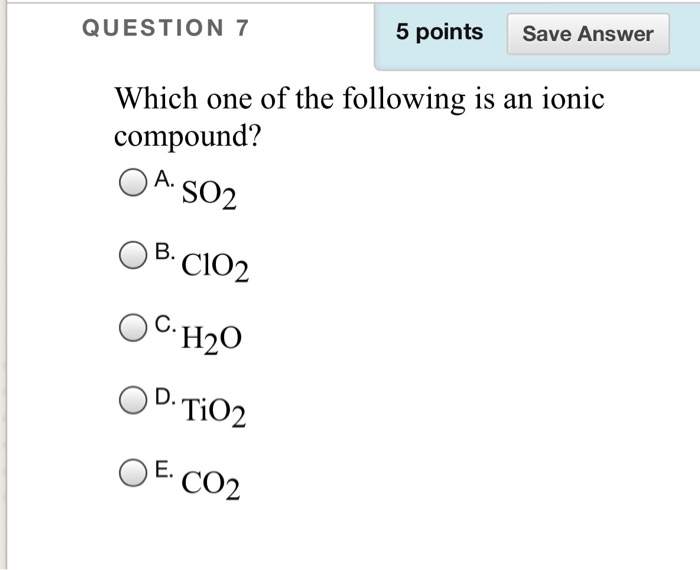 Solved QUESTION 7 5 points Save Answer Which one of the | Chegg.com