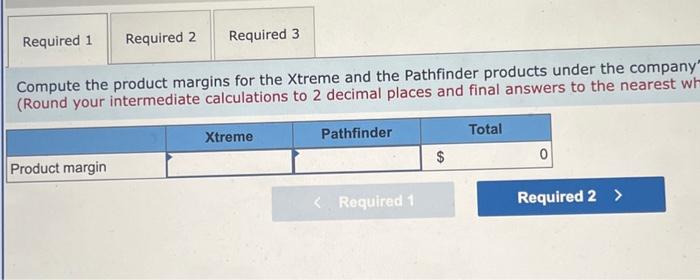 Solved Compute The Product Margins For The Xtreme And 4638