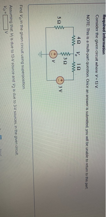Solved Required information Consider the given circuit where | Chegg.com
