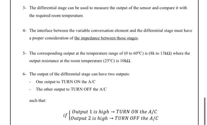 TMP61 Linear Thermistor Sensor Variable conversation | Chegg.com