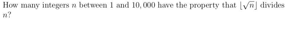 Solved How many integers n between 1 and 10,000 have the | Chegg.com