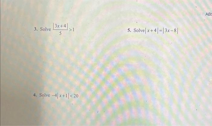 solve 5 4 3