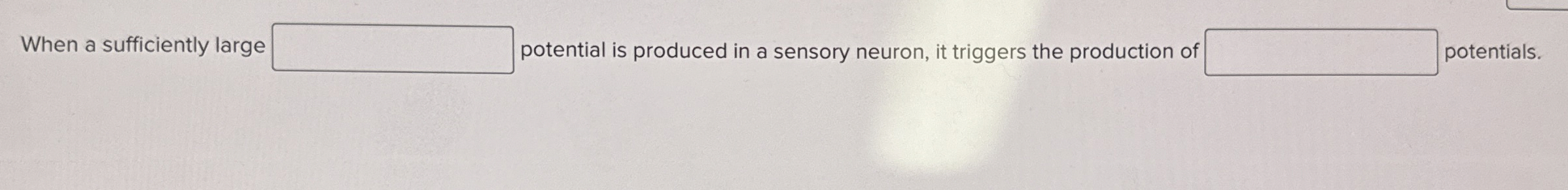 Solved When a sufficiently largepotential is produced in a | Chegg.com