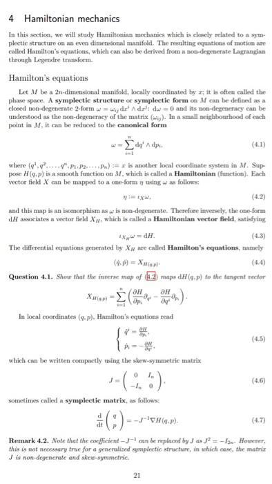 Analytical mechanics fowler homework ch 4 picture