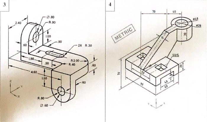 Solved Study the following drawingsUse points, construction | Chegg.com