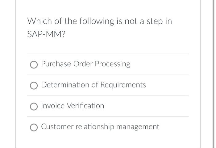 SAP MM - Invoice Verification