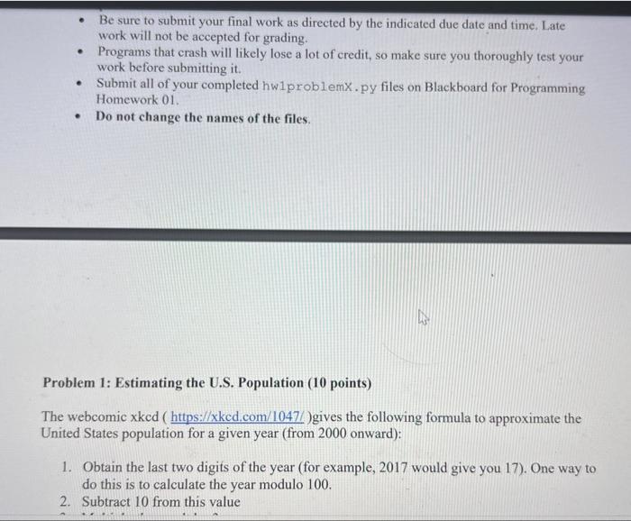 Solved The goal of this assignment is to help you solve | Chegg.com