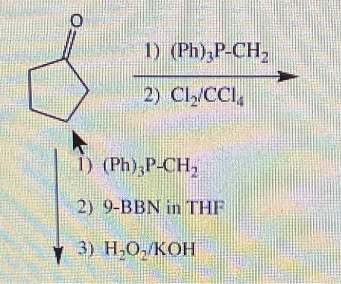 Solved 1) (Ph)3P−CH2 2) Cl2/CCl4 | Chegg.com