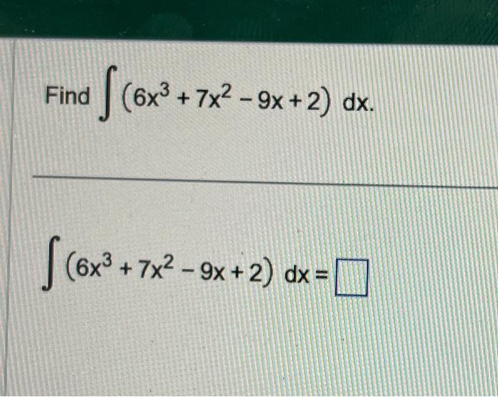 2 x 3 9 x square 7 x 6