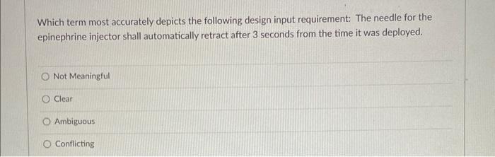 Solved Which of the following is developed during the Device | Chegg.com