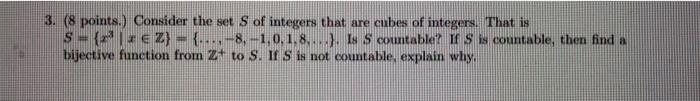Solved 3. (8 points. Consider the set S of integers that are | Chegg.com