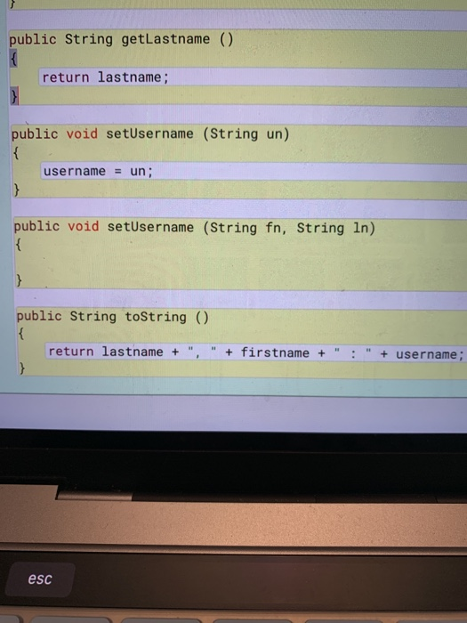 Solved I have provided the code for the class ComputerUser | Chegg.com