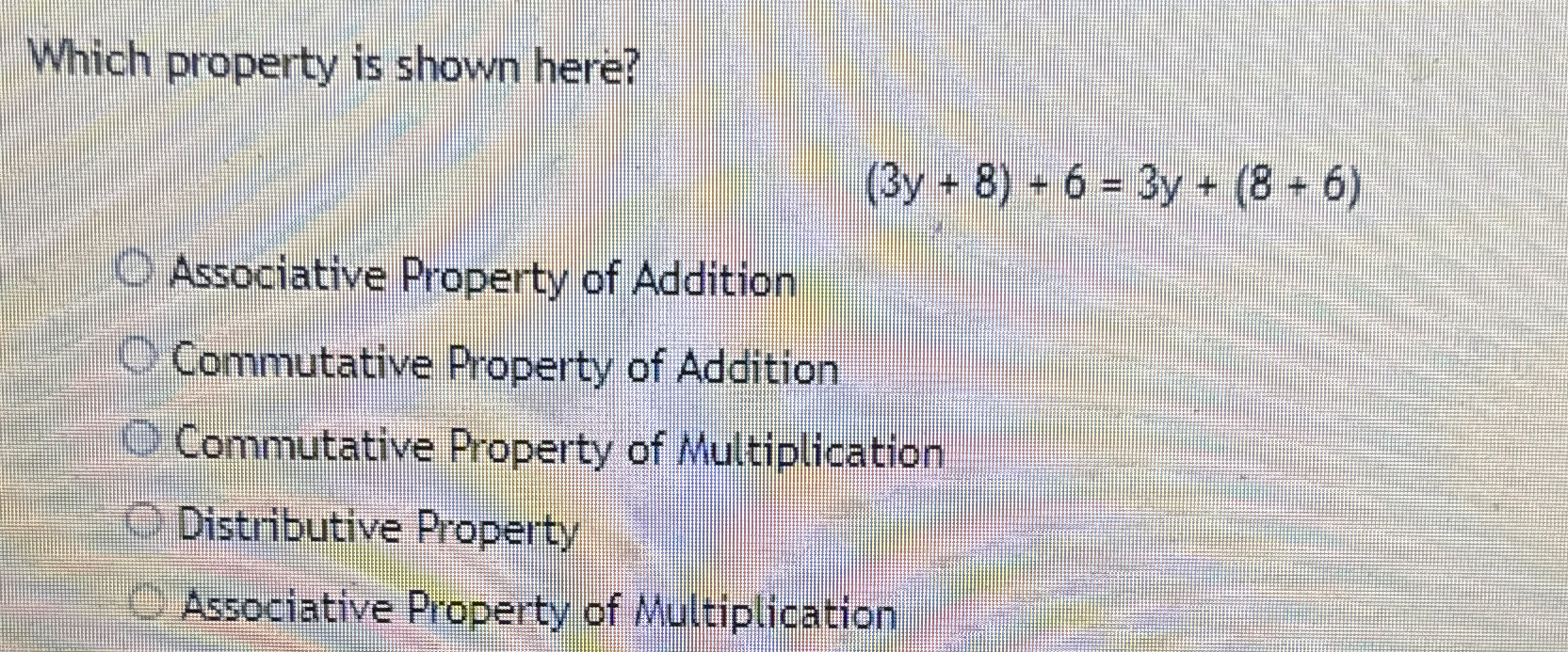 Solved Which property is shown