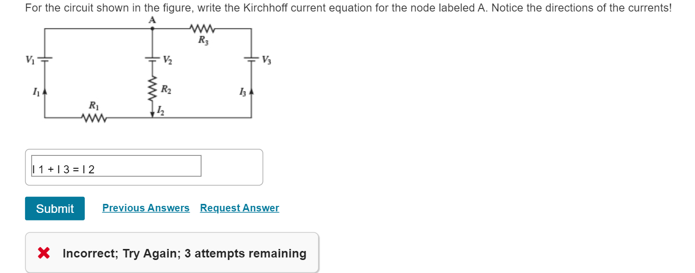 Solved For the circuit shown in the figure, write the | Chegg.com
