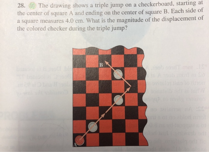 Solved 28. The drawing shows a triple jump on a