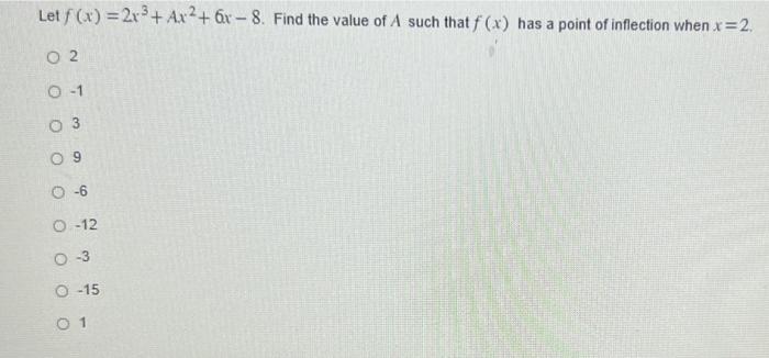 Solved Give all intervals of x such that f′(x) only | Chegg.com