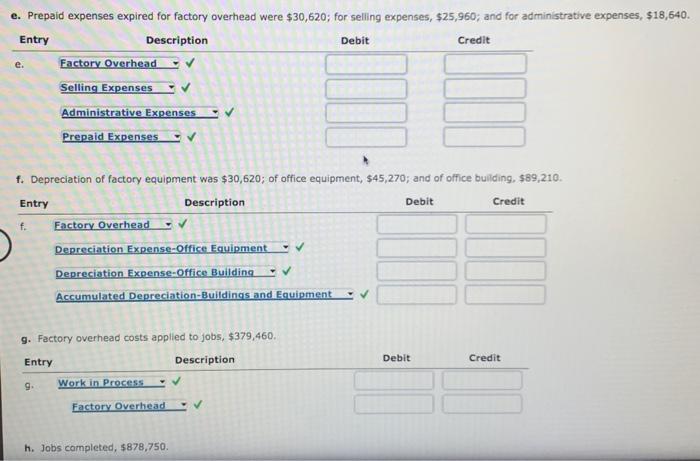 Solved Entries For Costs In Job Order Costing Royal | Chegg.com