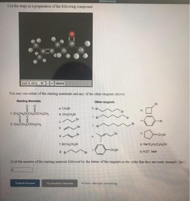 List the steps in a preparation of the following | Chegg.com