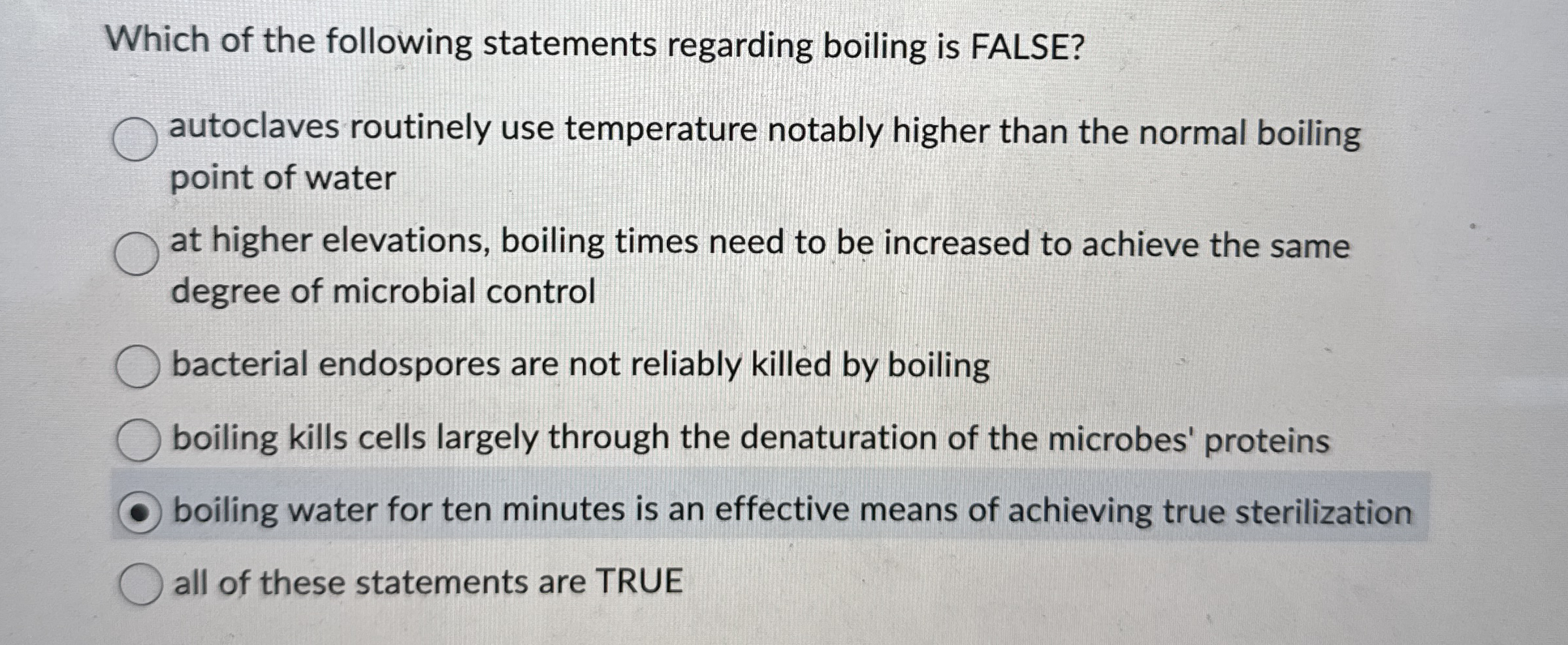 Solved Which of the following statements regarding boiling