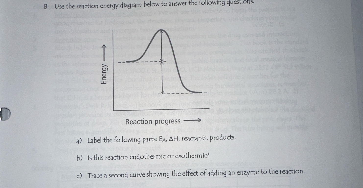 Use the reaction energy diagram below to answer the | Chegg.com