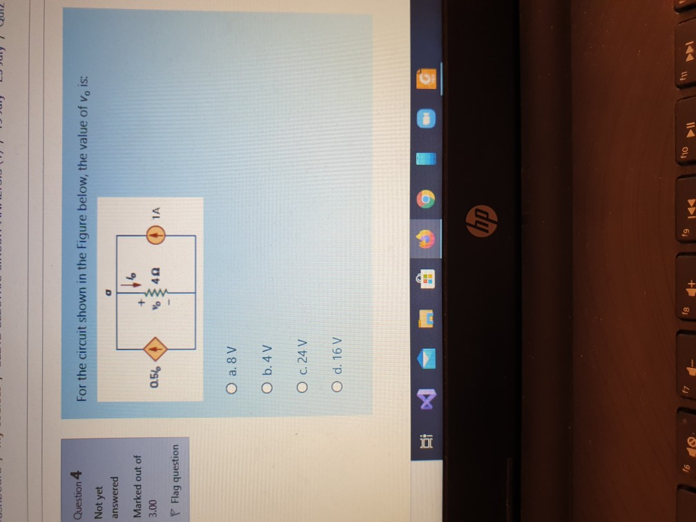 Solved Question 4 For the circuit shown in the Figure below, | Chegg.com