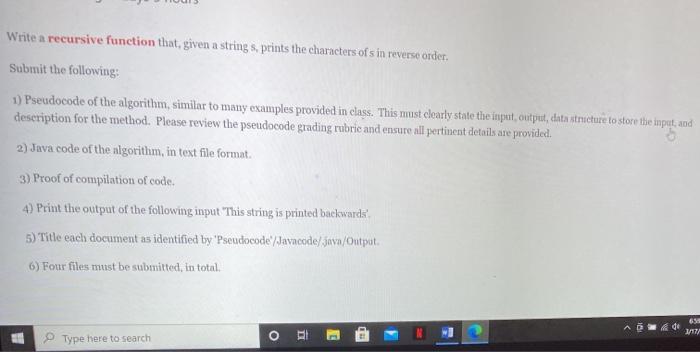 Solved Write a recursive function that, given a | Chegg.com