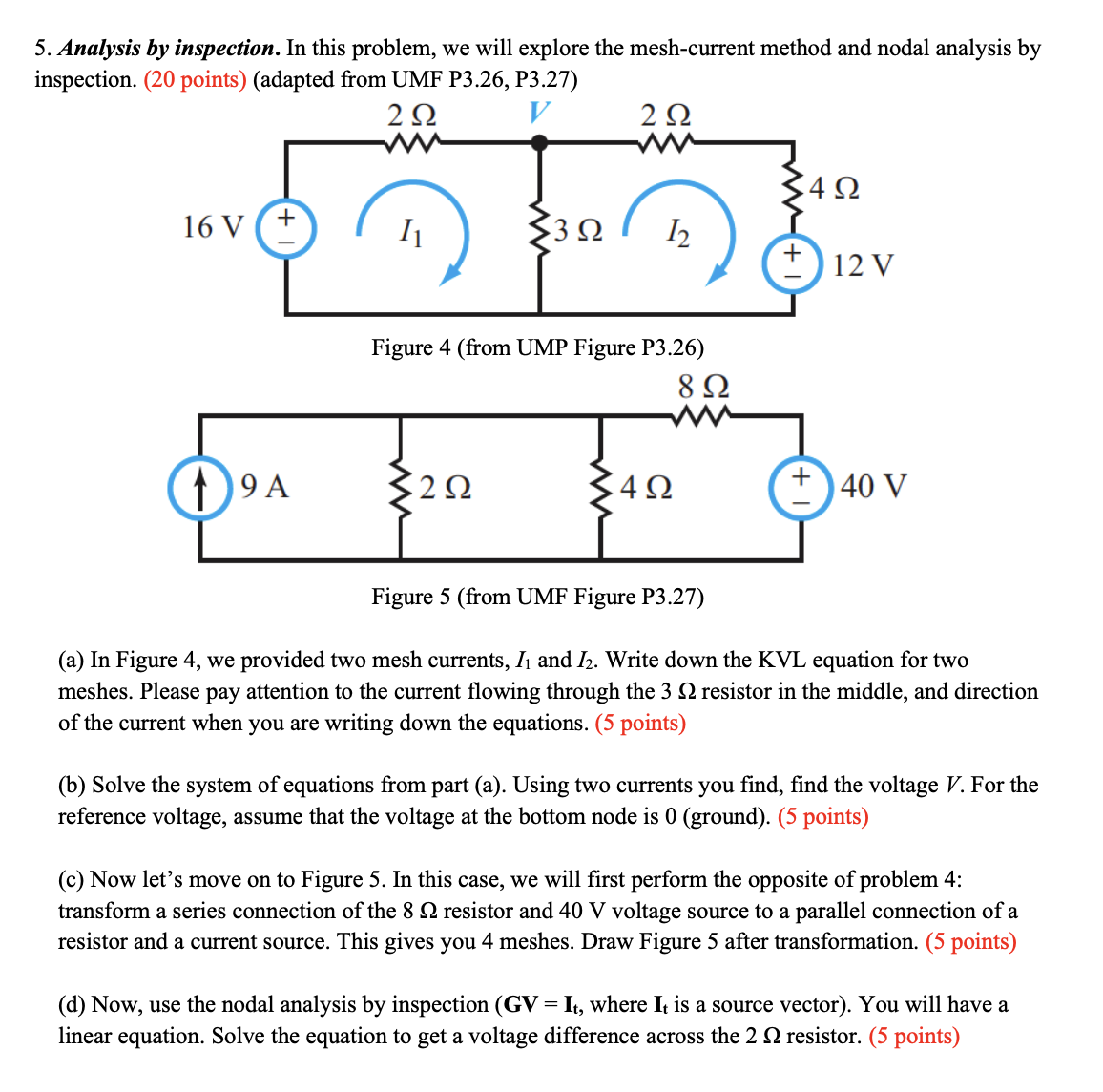 Solved 5. ﻿Analysis by inspection. In this problem, we will | Chegg.com