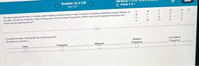 HOW TO CONSTRUCT A FREQUENCY DISTRIBUTION USING 5 CLASSES visual data 8