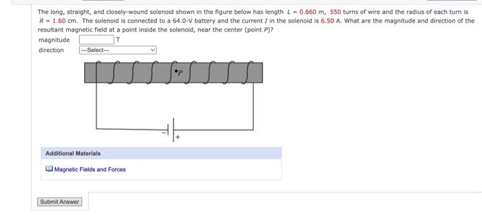 [solved] The Long Straight And Closely Wound Solenoid Sh