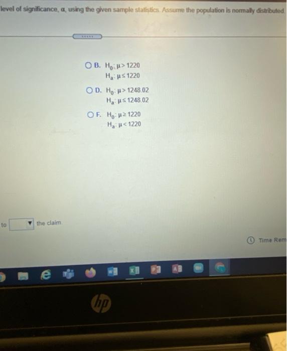 Solved Level Of Significance, A, Using The Given Sample | Chegg.com