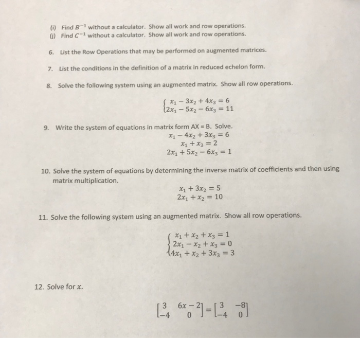 Solved i Find B1 without a calculator. Show all work and Chegg