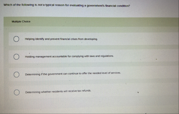 Solved Which of the following is not a typical reason for | Chegg.com