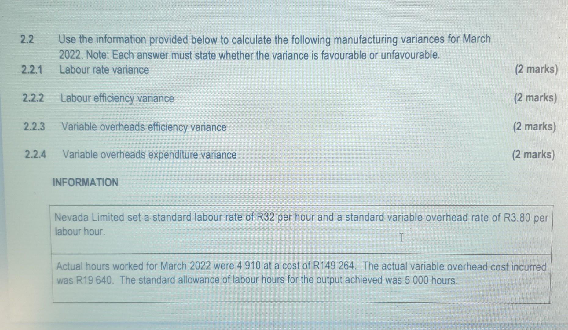 Solved Question 2 Answer the questions from the information | Chegg.com