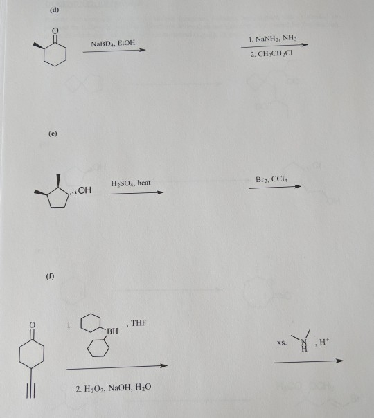 Solved Give the major product(s) for each reaction. (a) 1. | Chegg.com