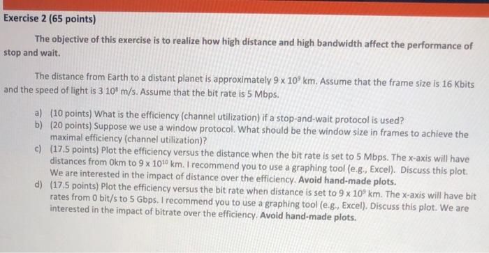 Solved Exercise 2 (65 points) The objective of this exercise | Chegg.com