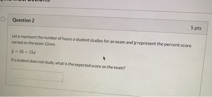 Solved D Question 2 5 pts Let x represent the number of | Chegg.com
